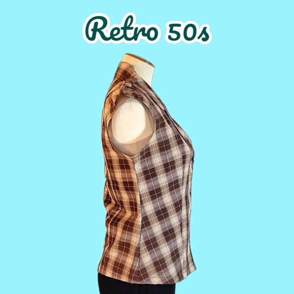 Lucky 13 Retro Style Plaid Top - Picture 2 of 6
